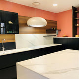 Hotte cuisine Elica suspendue SEASHELL blanc brillant 80 cm