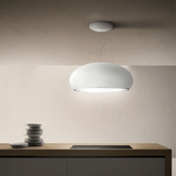 Hotte cuisine Elica suspendue SEASHELL blanc mat 80 cm