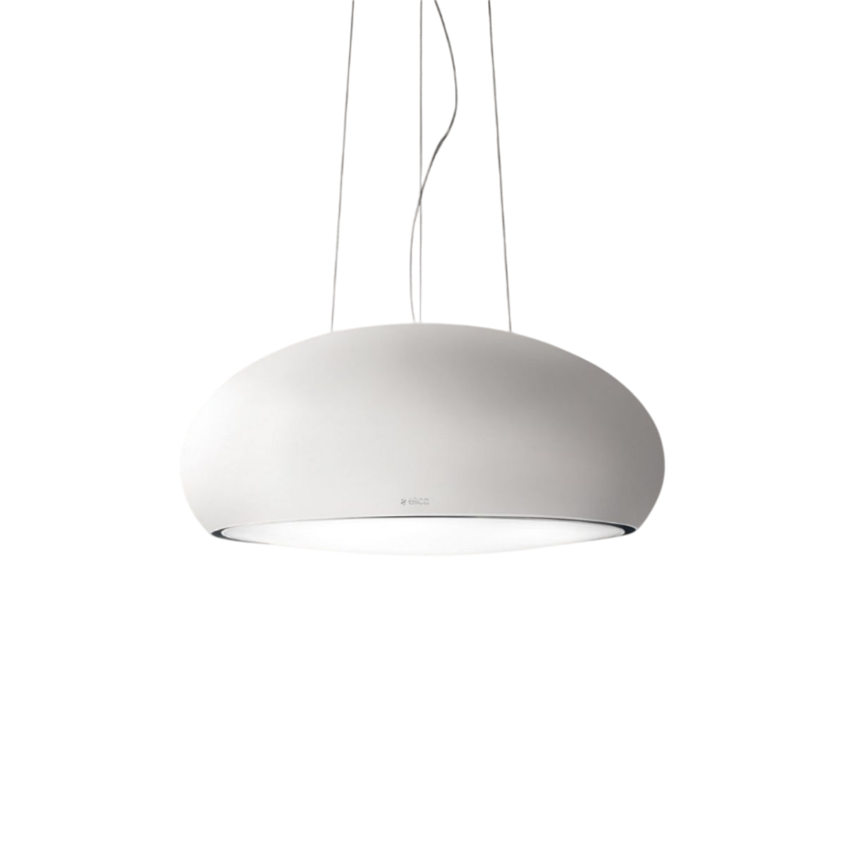 Hotte cuisine Elica suspendue SEASHELL blanc mat 80 cm