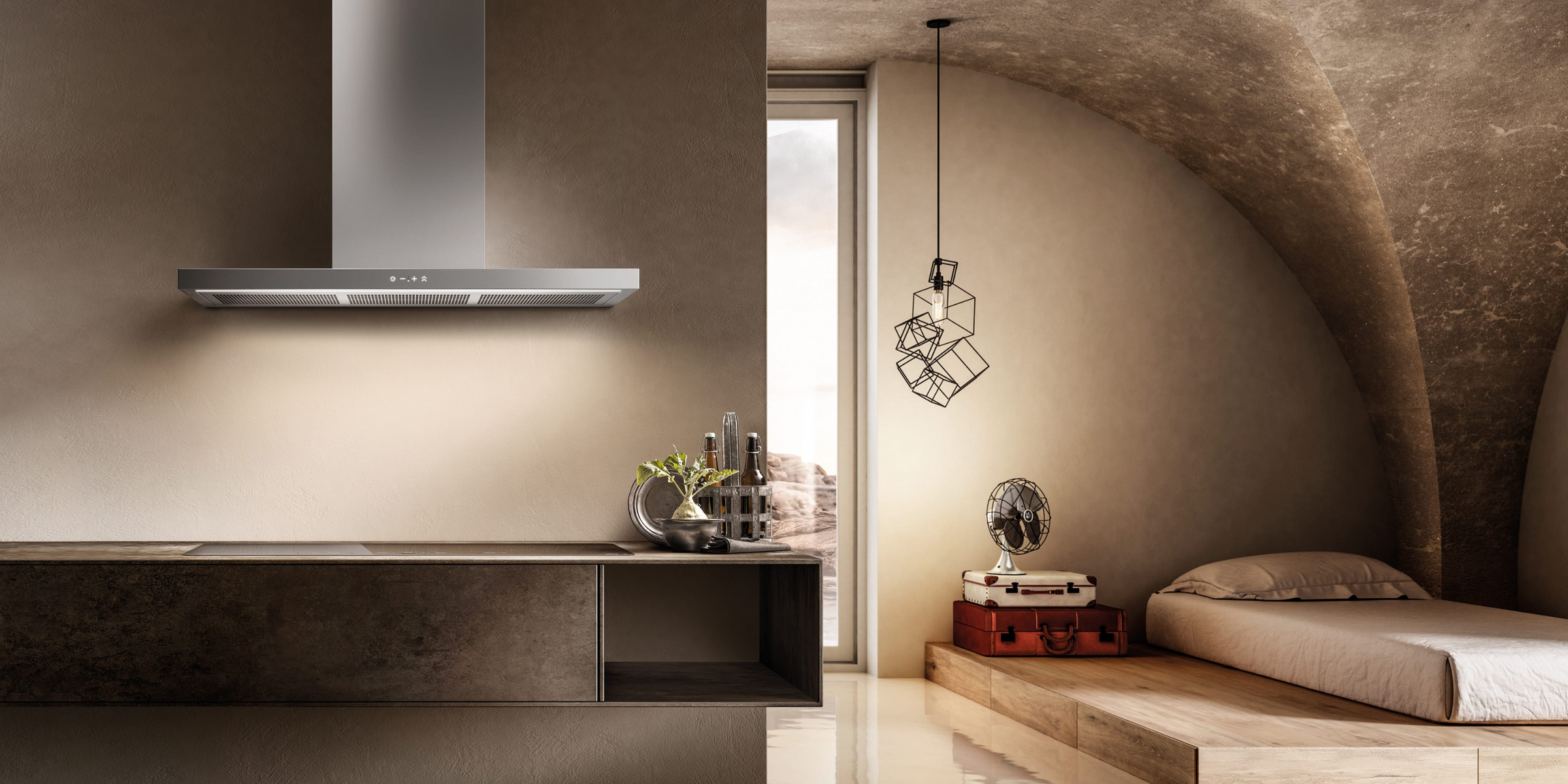 Hotte THIN inox 90 cm, élégance et performance pour une cuisine moderne.
