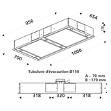 Moteur externe Silverline HM1 015 pour Hotte plafond ZAFIRE