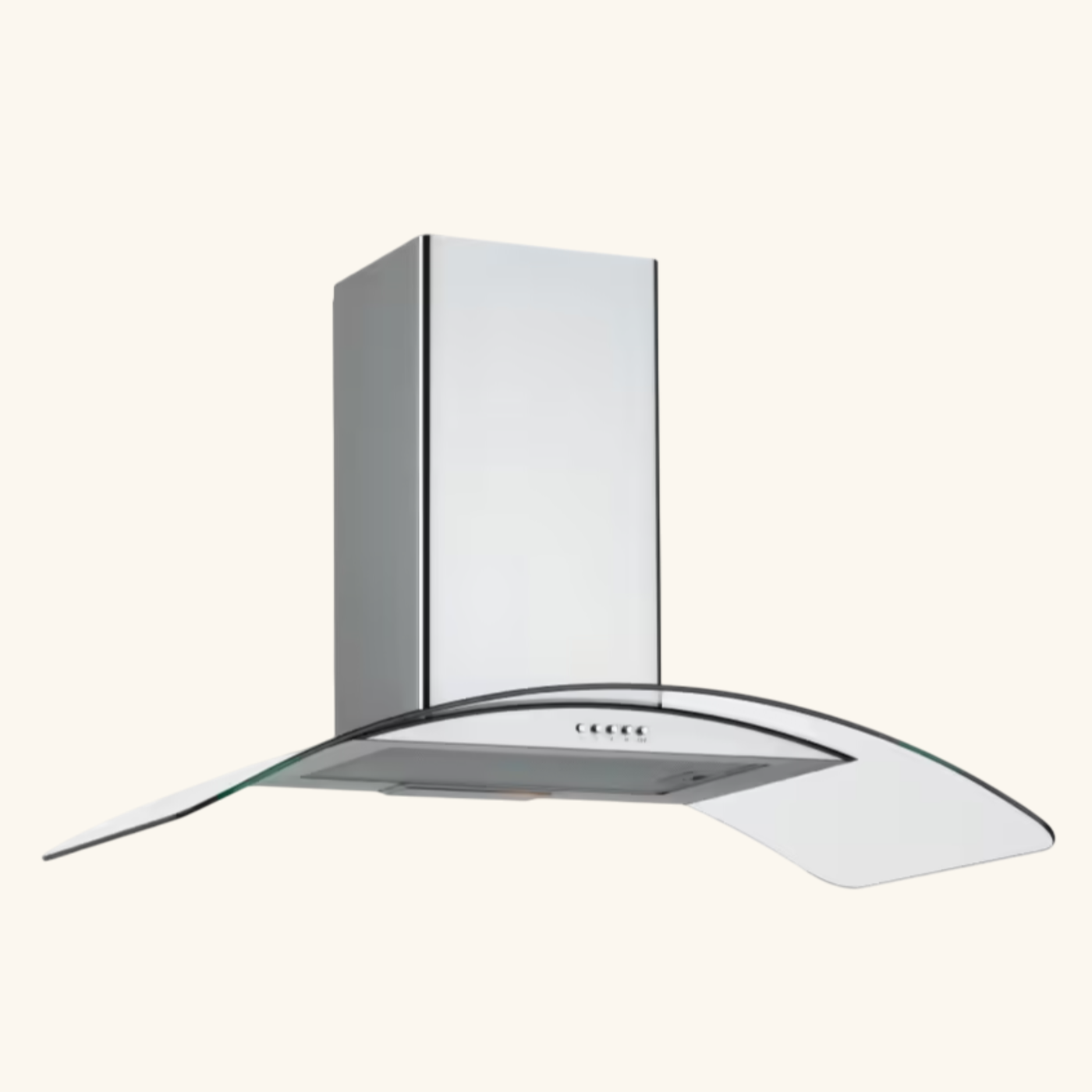 Hotte cuisine murale Silverline ZINIA inox et verre 60 cm