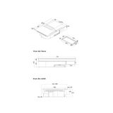 Plaque induction avec hotte intégrée Silverline FLOW MAX PRO 78cm noir et inox - évacuation arrière