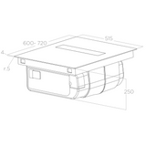 Plaque induction avec hotte intégrée Elica NIKOLATESLA FIT 70cm - Évacuation