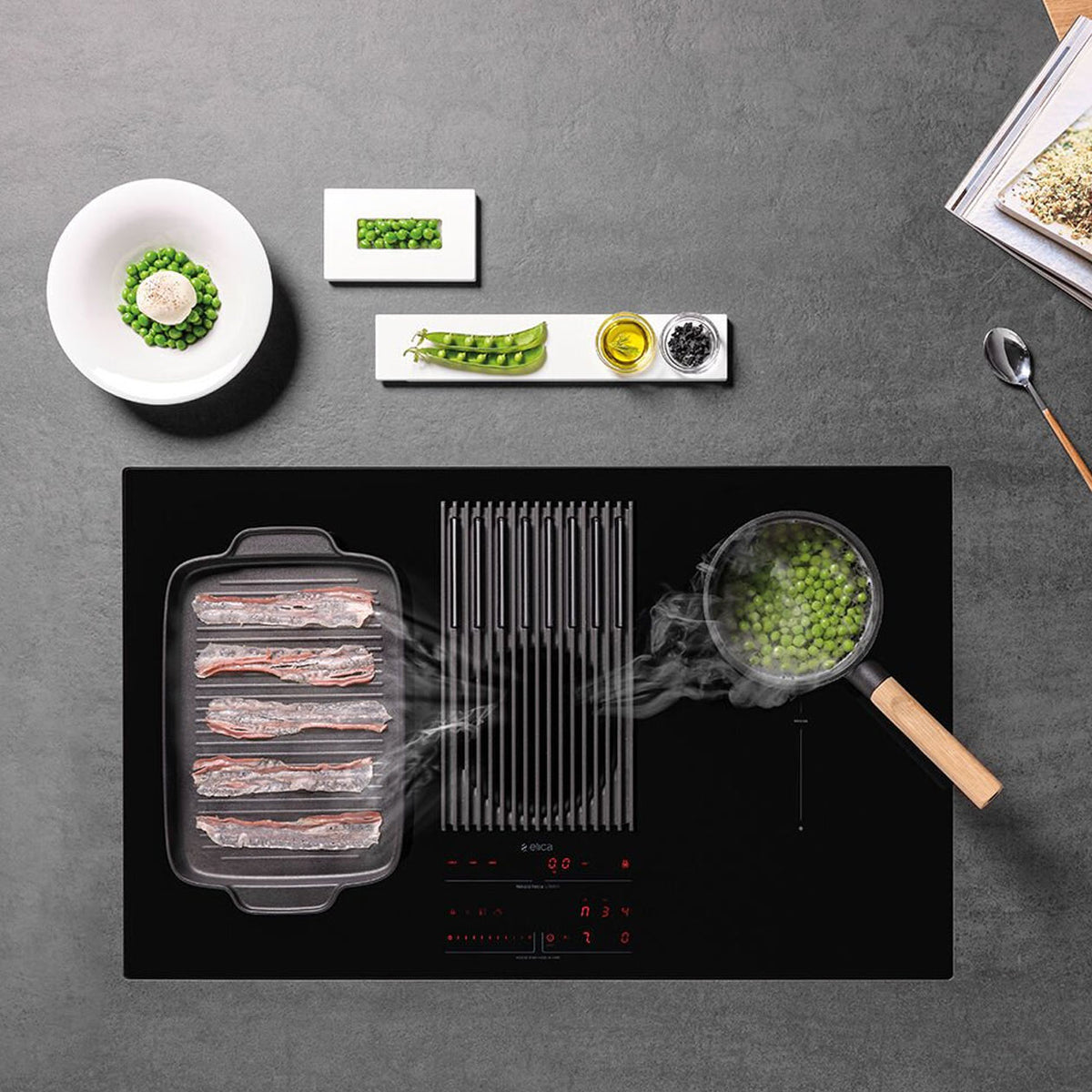 Plaque de cuisson avec hotte intégrée Elica NIKOLATESLA LIBRA - Recyclage