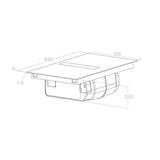 Plaque induction avec hotte intégrée Elica NIKOLATESLA FIT XL 83cm - Évacuation