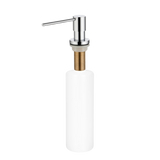 Distributeur savon cuisine encastrable XXL Helika chromé