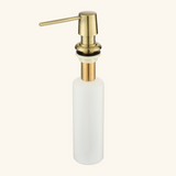 Distributeur savon cuisine encastrable Helika laiton doré