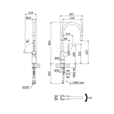 Robinet douchette nickel brossé VICARIO