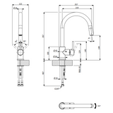 Robinet douchette noir Luisina LUCAS