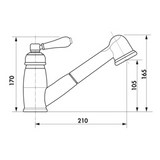 Robinet douchette vintage chromé Chambord JOSEPH