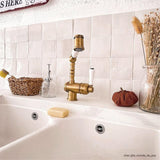 Robinet douchette vintage vieux bronze Chambord ADELIN