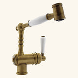 Robinet douchette vintage vieux bronze Chambord ADELIN