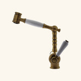 Robinet douchette vintage vieux bronze Chambord ADELIN