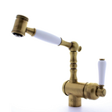 Robinet douchette vintage vieux bronze Chambord ADELIN