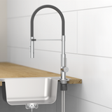 Robinet mitigeur cuisine douchette chromé K4