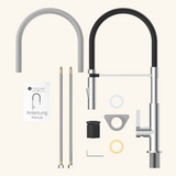 Robinet mitigeur cuisine douchette chromé K4