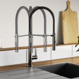 Robinet mitigeur cuisine douchette anthracite K4