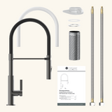 Robinet mitigeur cuisine douchette anthracite K4