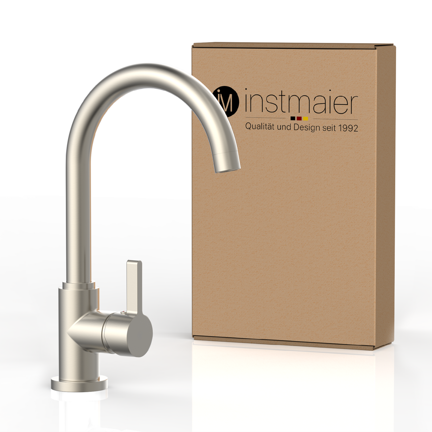 Robinet mitigeur cuisine Instmaier LEONA inox