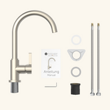 Robinet mitigeur cuisine Instmaier LEONA inox