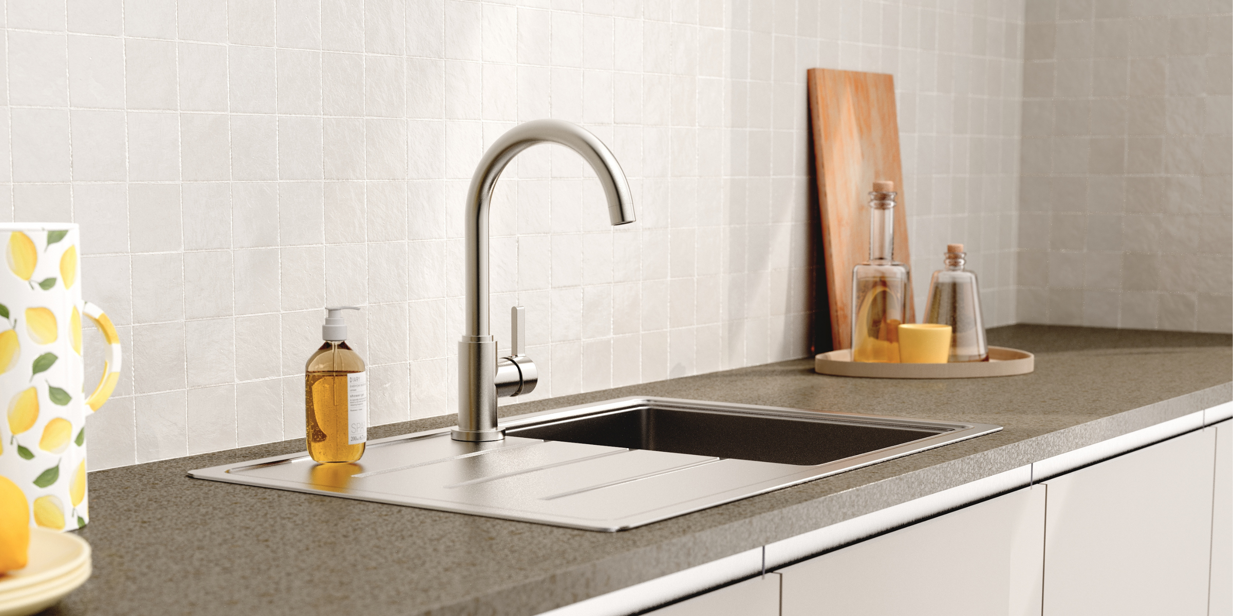 Robinet K3 inox, qualité durable et finition élégante.