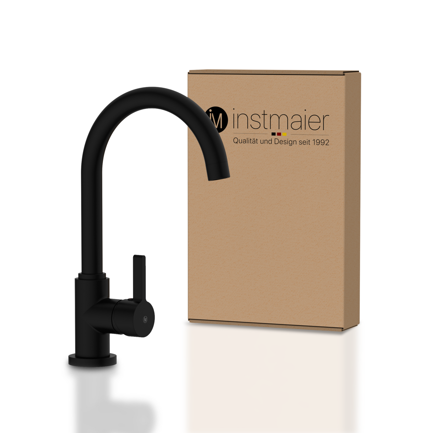 Robinet mitigeur cuisine Instmaier LEONA noir mat