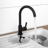 Robinet mitigeur cuisine noir mat K3