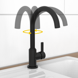 Robinet mitigeur cuisine noir mat K3