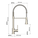 Robinet cuisine douchette inox Eisl LEON