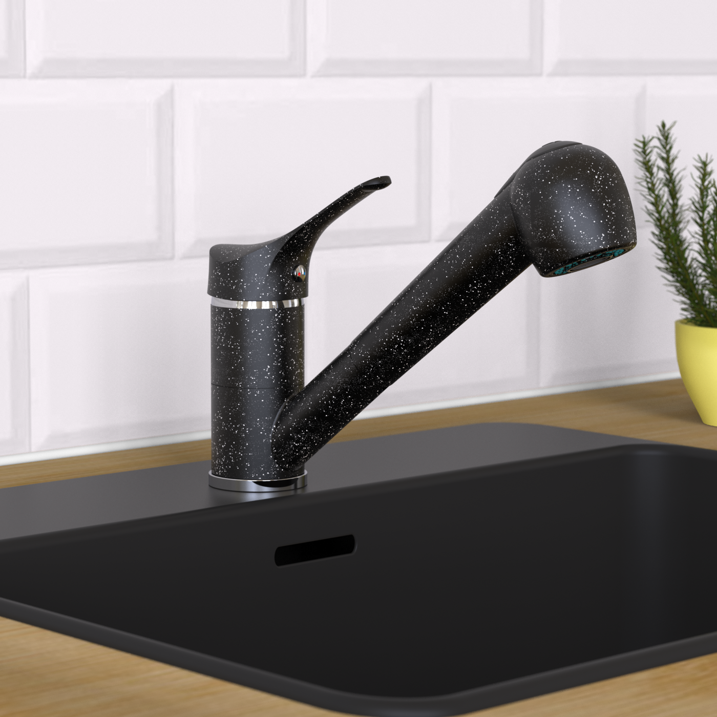 Robinet douchette Noir mat Eisl GRANIT