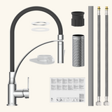 Robinet Douchette Noir / Chromé Eisl CARNEO