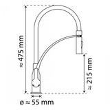 Robinet Douchette Noir / Chromé Eisl CARNEO