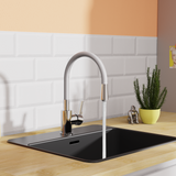 Robinet cuisine gris et chromé Eisl FLEXO