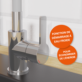 Robinet cuisine gris et chromé Eisl FLEXO