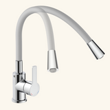 Robinet cuisine gris et chromé Eisl FLEXO