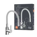 Robinet cuisine gris et chromé Eisl FLEXO