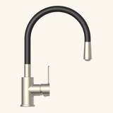 Robinet rabattable noir et inox Eisl FLEXO