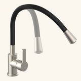 Robinet rabattable noir et inox Eisl FLEXO