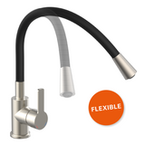 Robinet rabattable noir et inox Eisl FLEXO