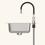 Robinet cuisine noir et inox Eisl FLEXO