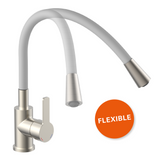 Robinet rabattable gris et inox Eisl FLEXO