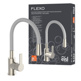 Robinet cuisine gris et inox Eisl FLEXO