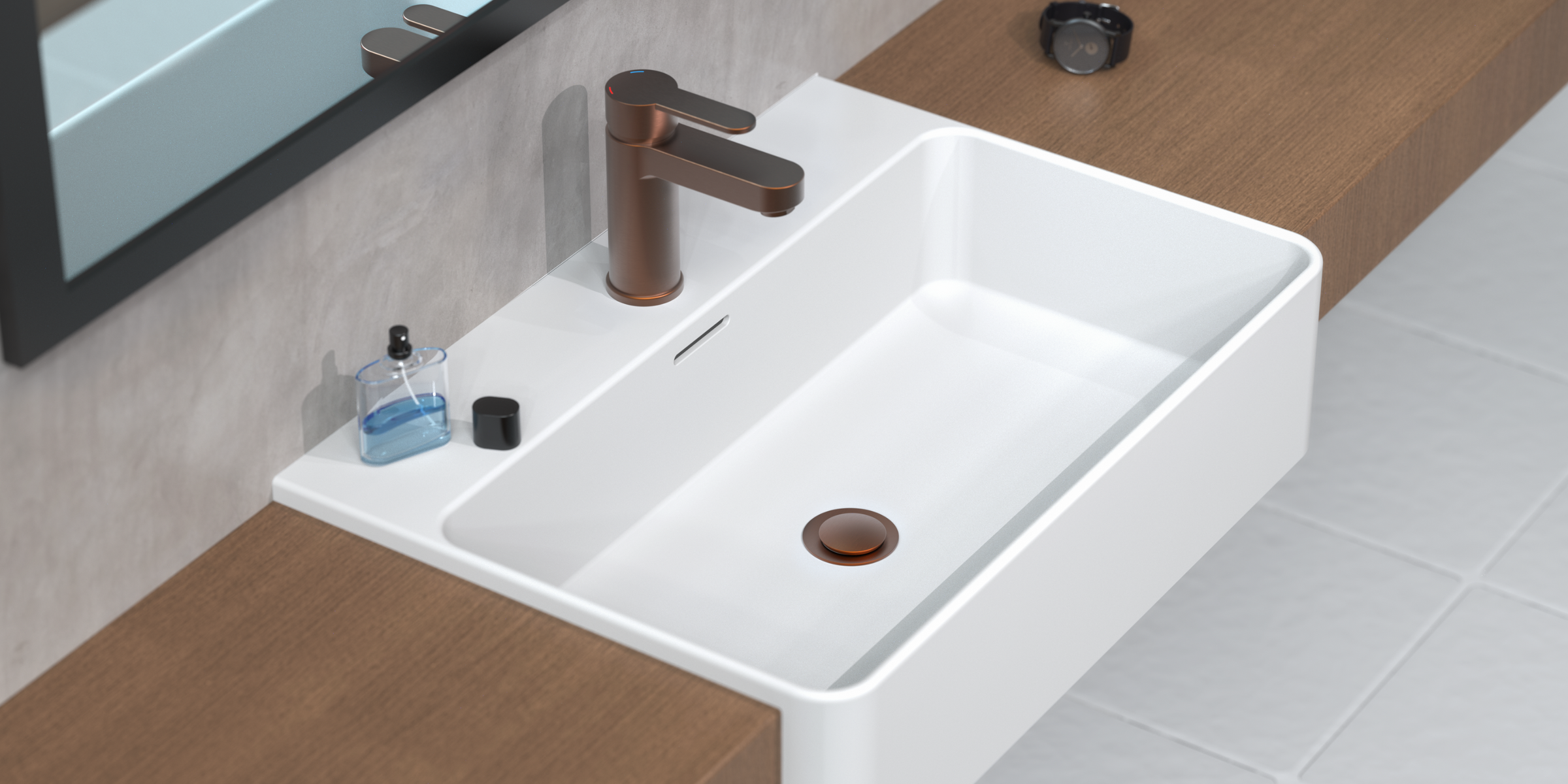 Mitigeur ELEPHANT cuivre, une finition originale pour une touche unique.