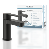 Robinet salle de bain Schütte ELEPHANT noir mat