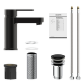 Robinet salle de bain Schütte ELEPHANT noir mat