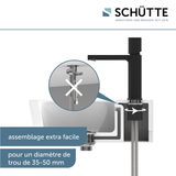 Robinet salle de bain Schütte NEW YORK noir mat