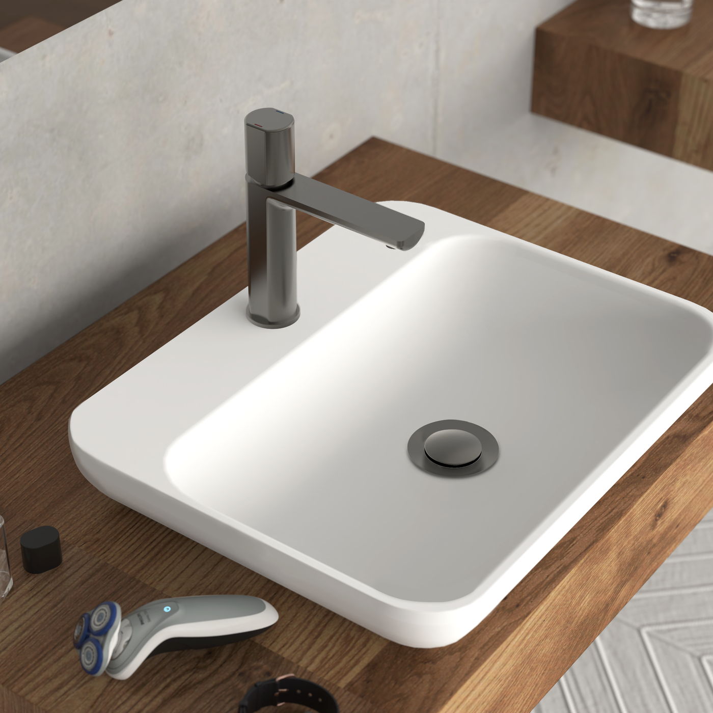 Robinet salle de bain Schütte NEW YORK gris