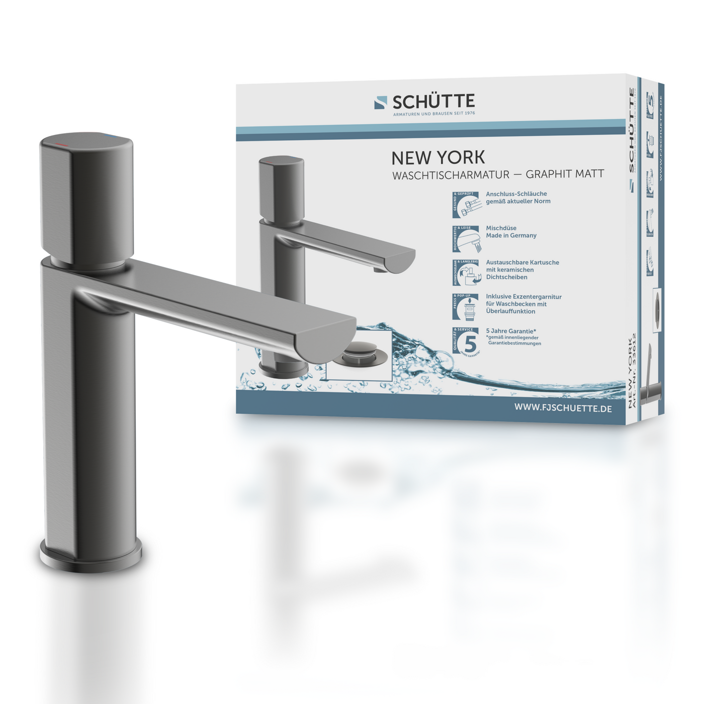 Robinet salle de bain Schütte NEW YORK chromé