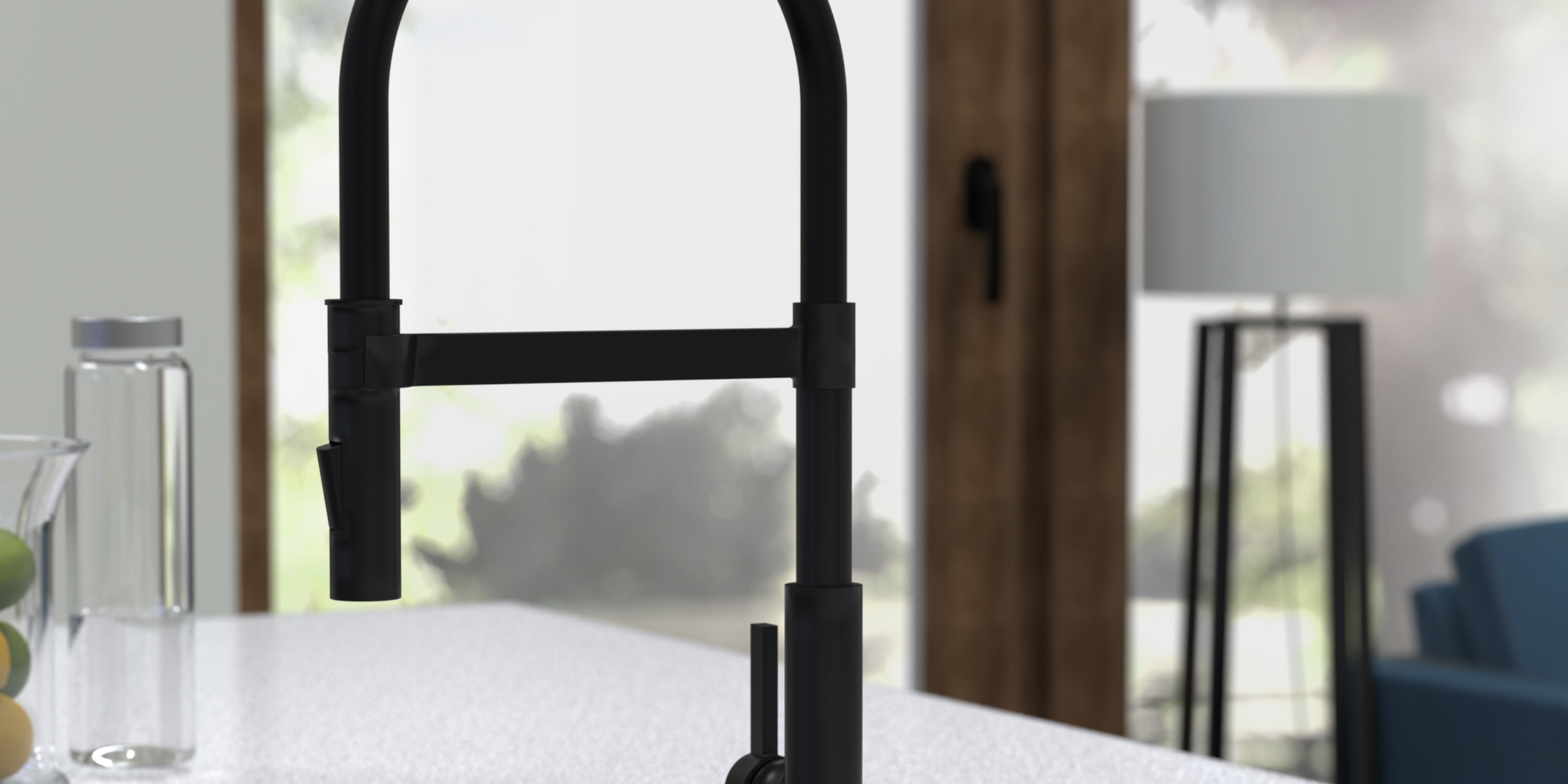 Robinet MIAMI Schütte noir mat, finition soignée et utilisation agréable.